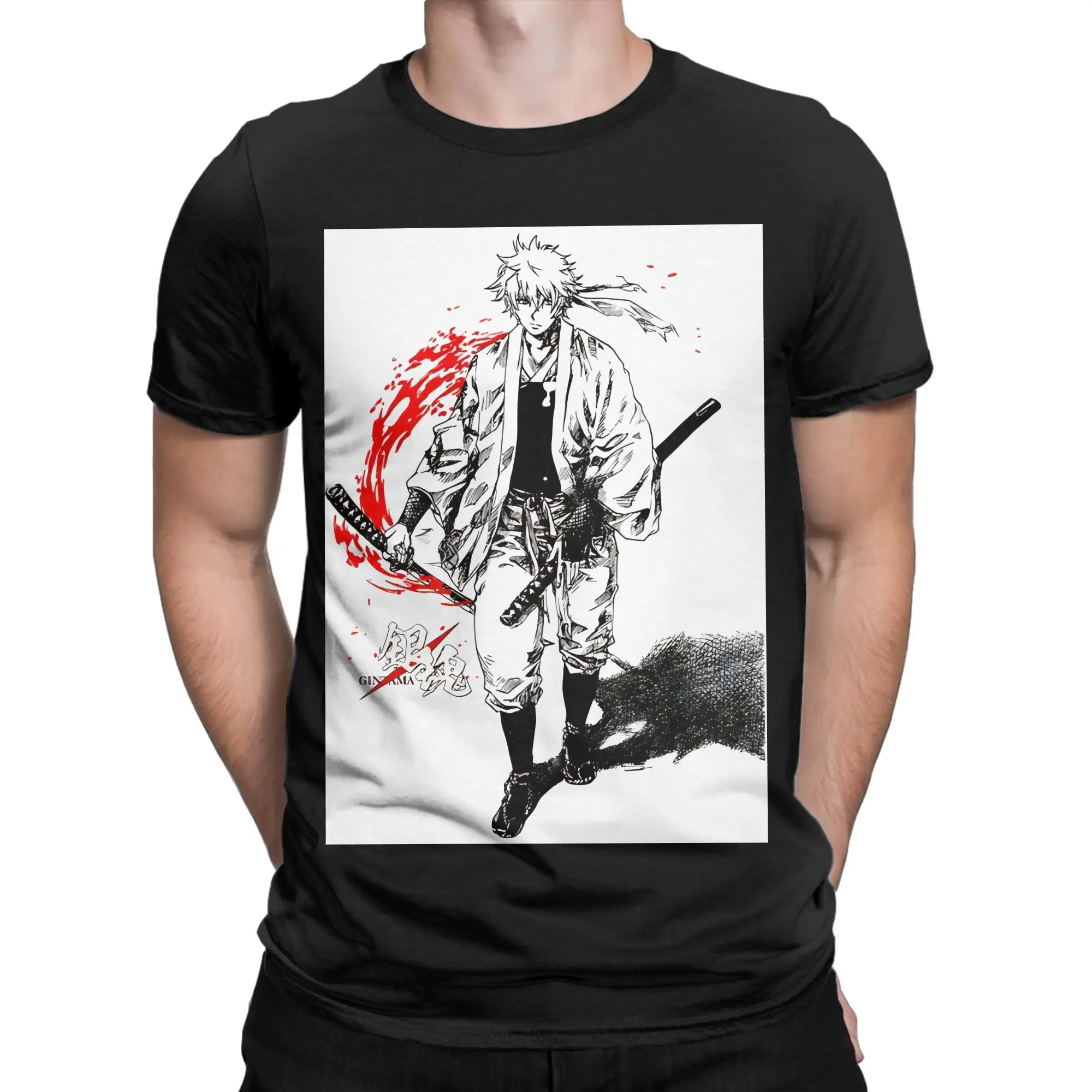 Gintokis Witty Adventures Comedy Chaos Yorozuya Legends Essential Funny 100% Cotton T-Shirt Gintama Tops Tees For Men
