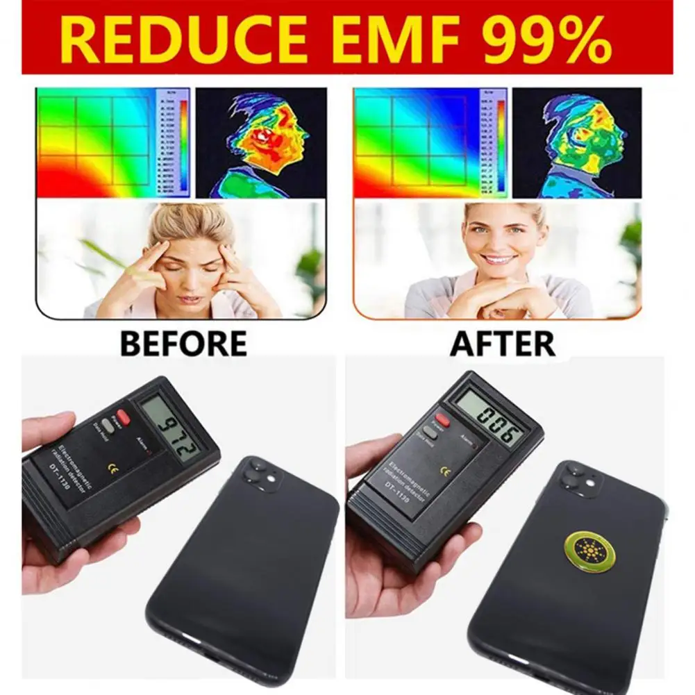 Anti Radiation Sticker Self-adhesive EMF Block Sticker Colorfast Universal Anti Radiation Sticker Strong Stickiness