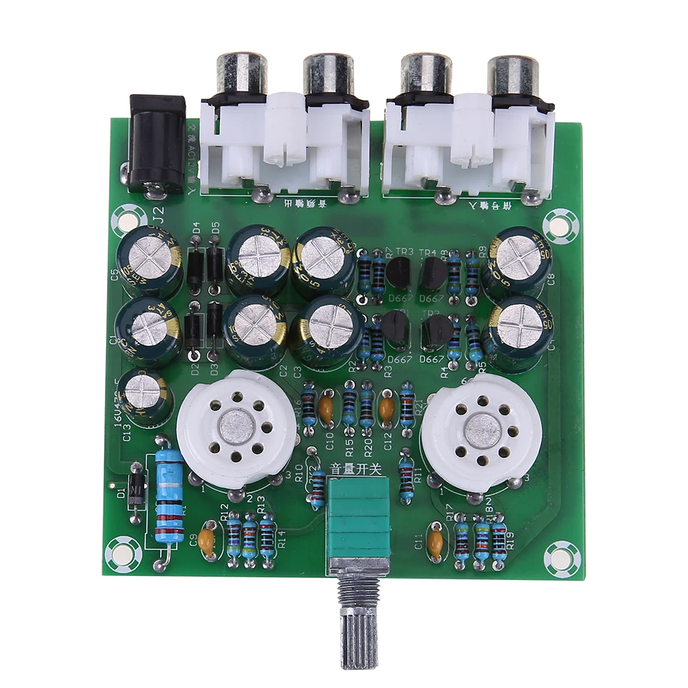 6J1 Hifi Stereo Electronic Tube Preamplifier Board Finished Preamp Amplifer Module DIY Kits Bile Amp Effect Tool Parts Accessory