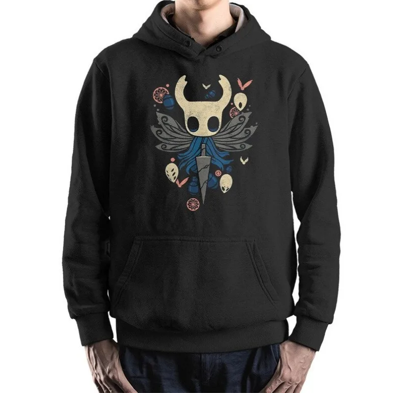 

Hollow Knight Merch The Knight Рубашка Толстовки Аниме Большая толстовка с капюшоном на молнии Мужская верхняя рубашка
