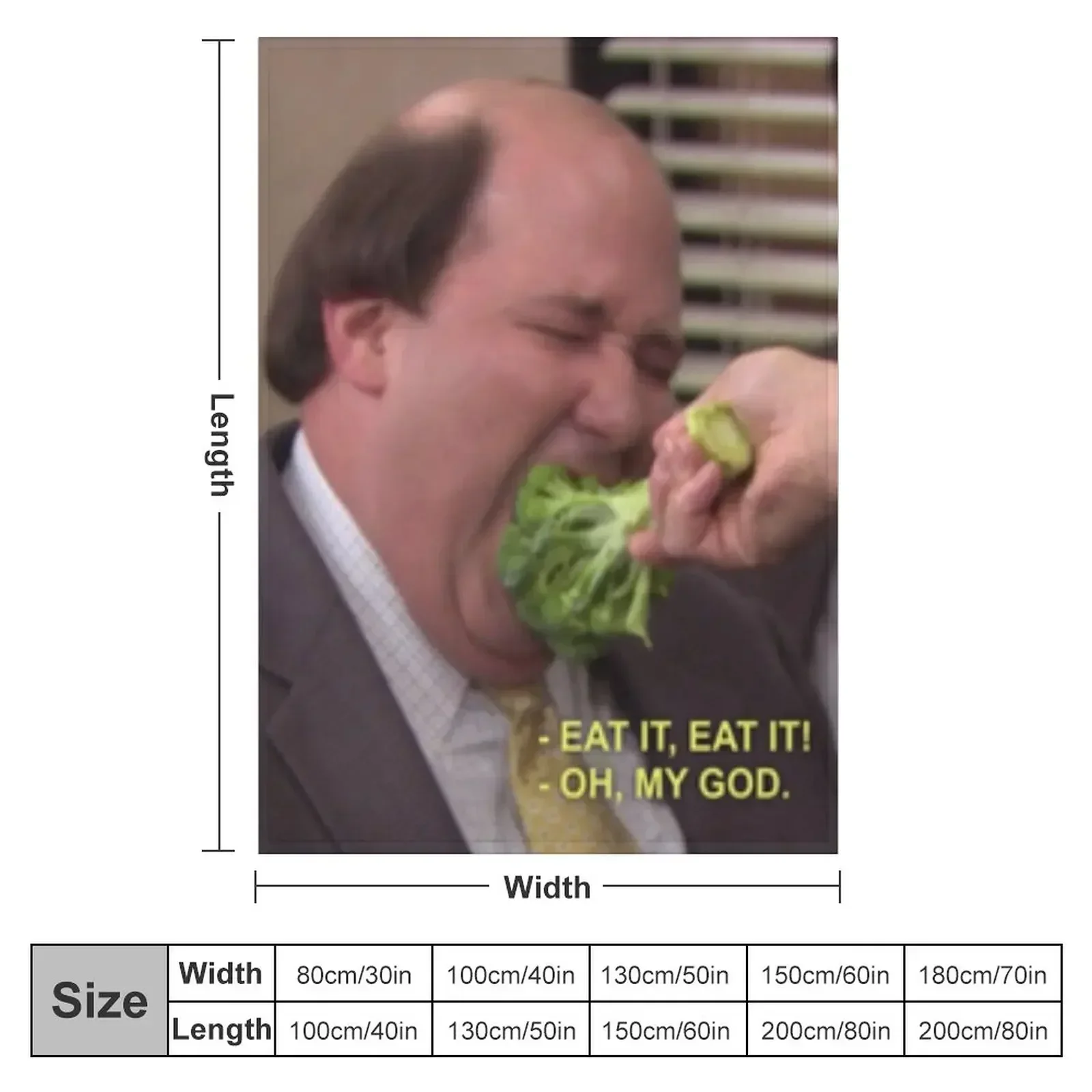 Kevin and Broccoli - The Office Throw Blanket Decoratives Sofa Quilt Decorative Beds Blankets