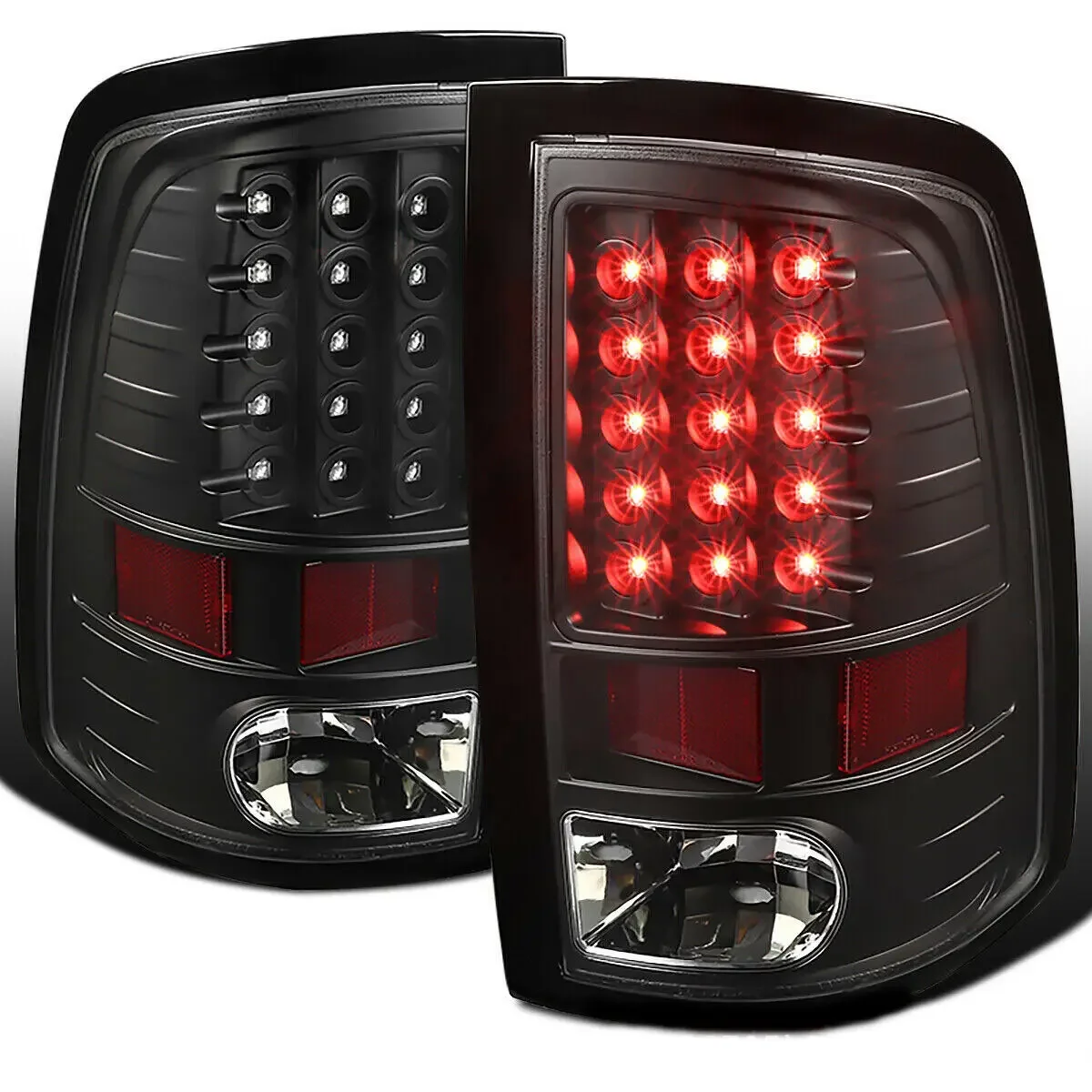 For 2009-2018, Dodge Ram 1500 Taillight Brake Light Assembly Left and Right CH2819124