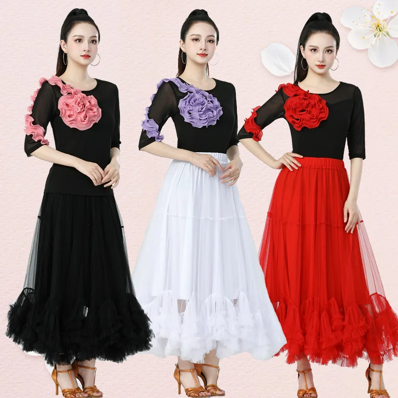 romantic-large-three-skirt-square-dance-long-dress-modern-social-dance-latin-dance-big-swing-skirt-forest-knight-brand-slim-fit