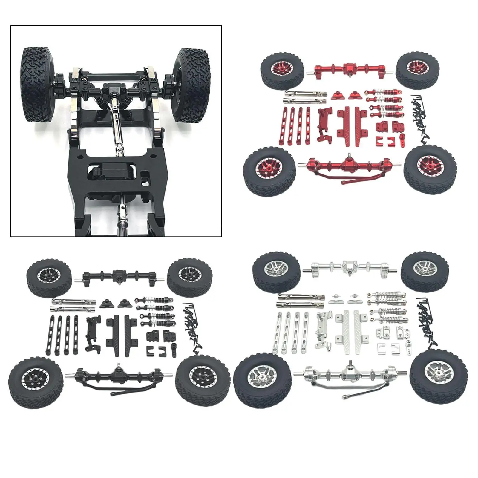 

1/12 комплект передней и задней оси, шатун, ремонтная часть, обновленный комплект, зажим для шин, колеса для модели грузовика MN82, детали для самостоятельного изготовления, хобби, автомобиль