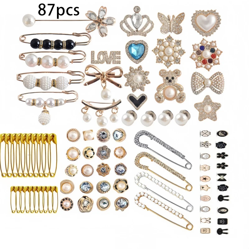 

Набор из 87 предметов аксессуаров для кроссовок, кружевные зажимы, украшения с пряжками, стразы, повседневные цветочные аксессуары, модные аксессуары для обуви.