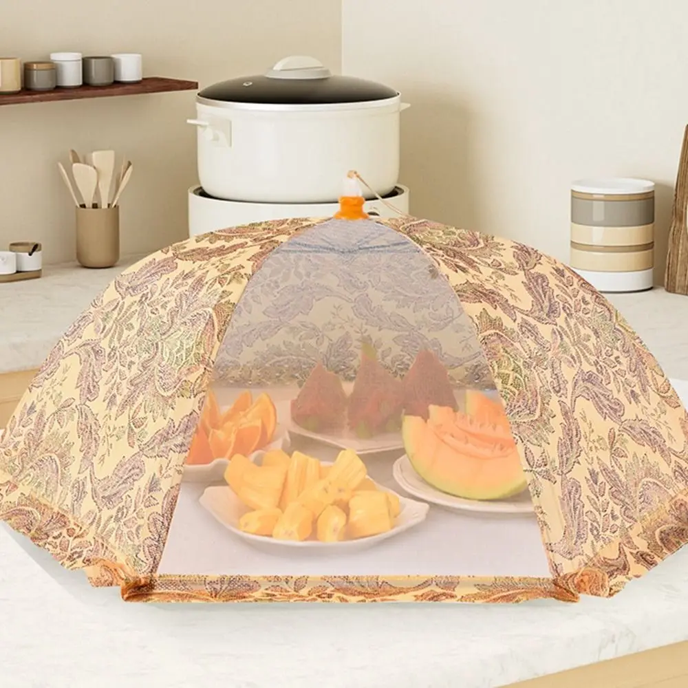 

Foldable Breathable Umbrella Shape Dish Tent Food Net Lace Fabric Food Lid Kitchen Gadgets Table Cover Food Cover