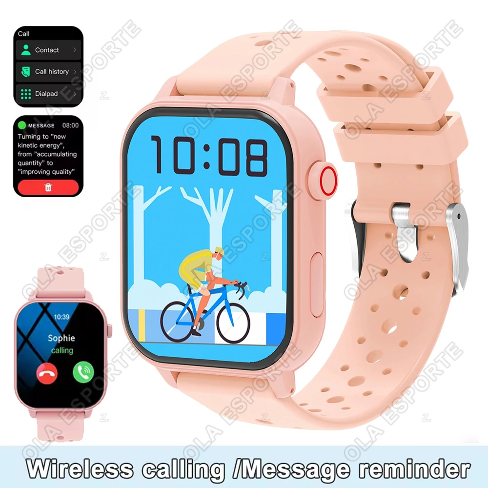 

Смарт-часы 2026 с беспроводными звонками, различными напоминаниями через приложения, подходят для мужчин и женщин, спортивные часы для iPhone и Android R30Max