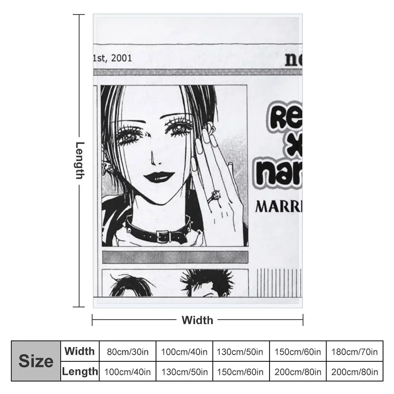 Nana Osaki Engaged with Ren Throw Blanket for winter Travel Luxury Throw Weighted Nap Hairys Blankets