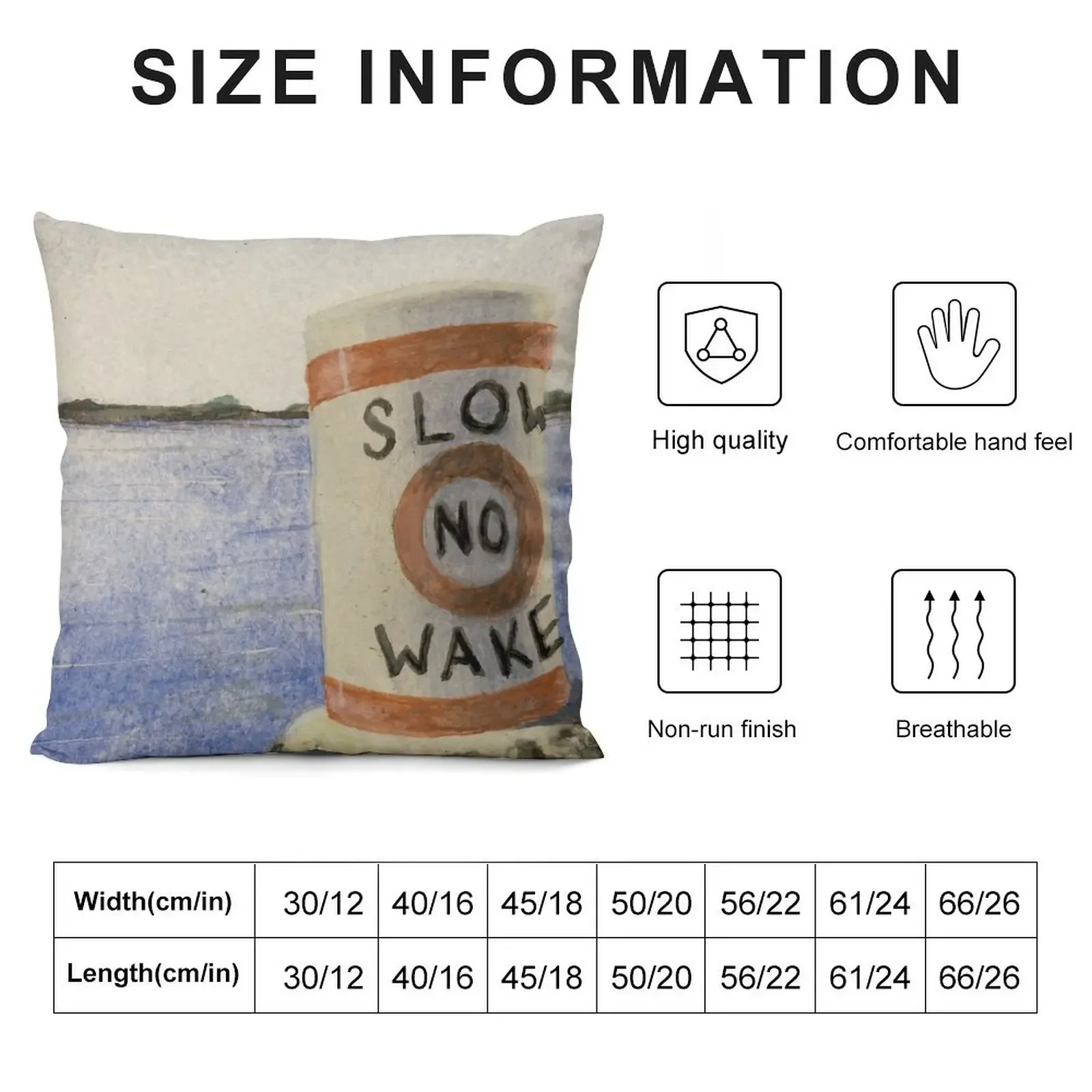 Slow No Wake Buoy Throw Pillow Cushions For Children Pillowcases pillow