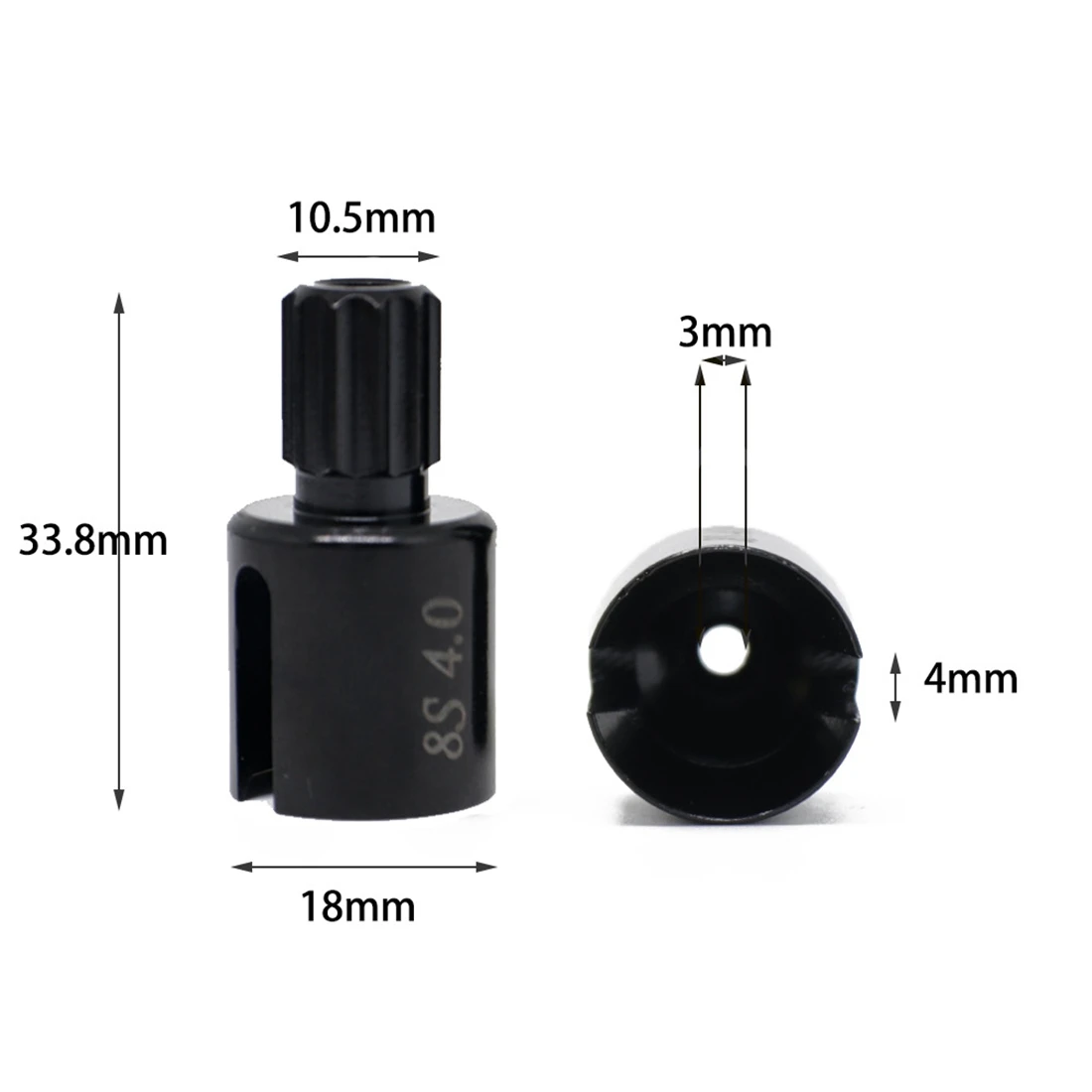 NN89R 2개 경화 강철 금속 드라이브 컵 디프 컵 7754X 트랙사스 X-Maxx XMAXX 1/5 8S RC 자동차 업그레이드 부품 액세서리