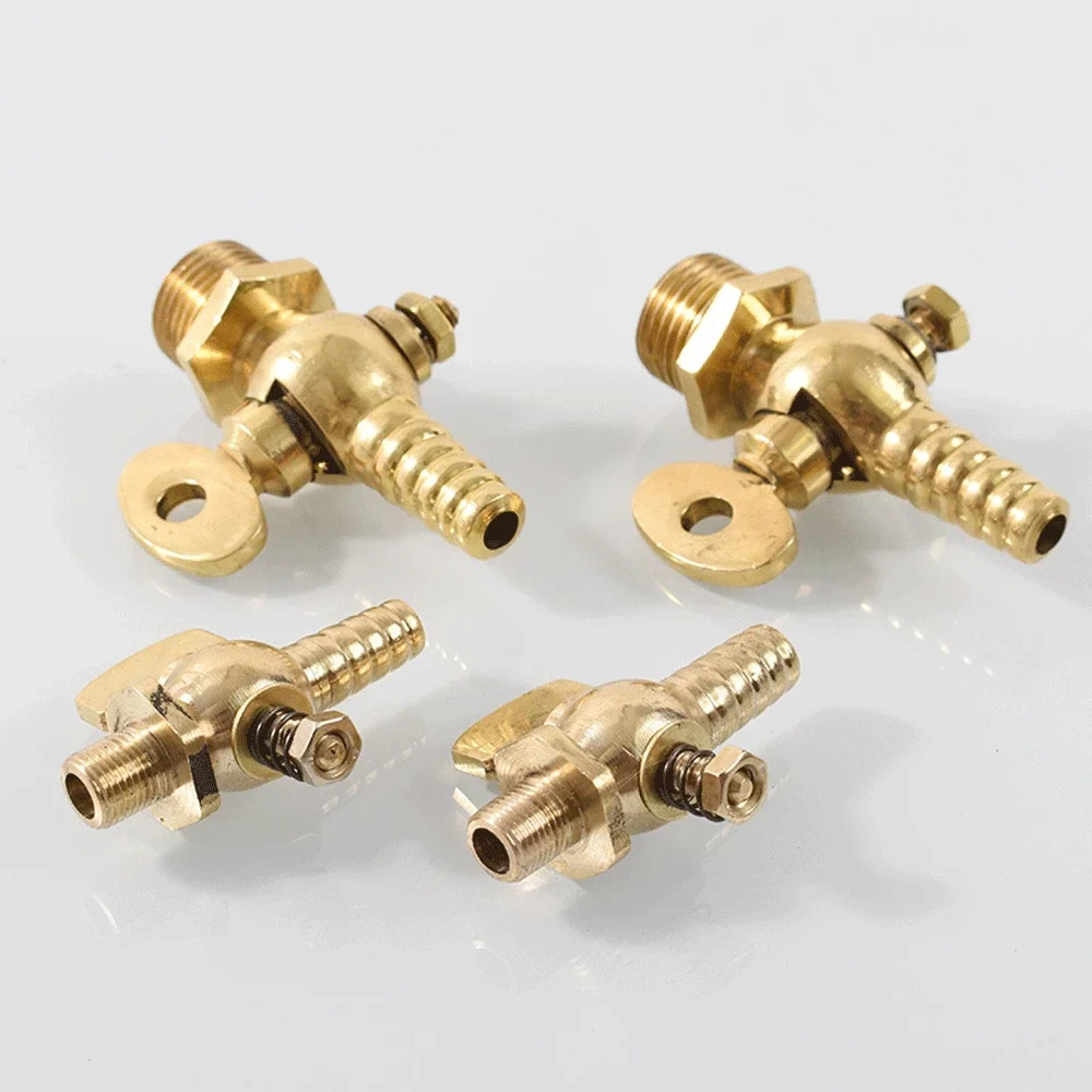 1/8 "1/4" 3/8 "1/2" 3/4 "BSPP 남성 8mm 10mm 12mm 호스 바브 테일 황동 고정 페콕 탭 스위치 밸브 보트 연료