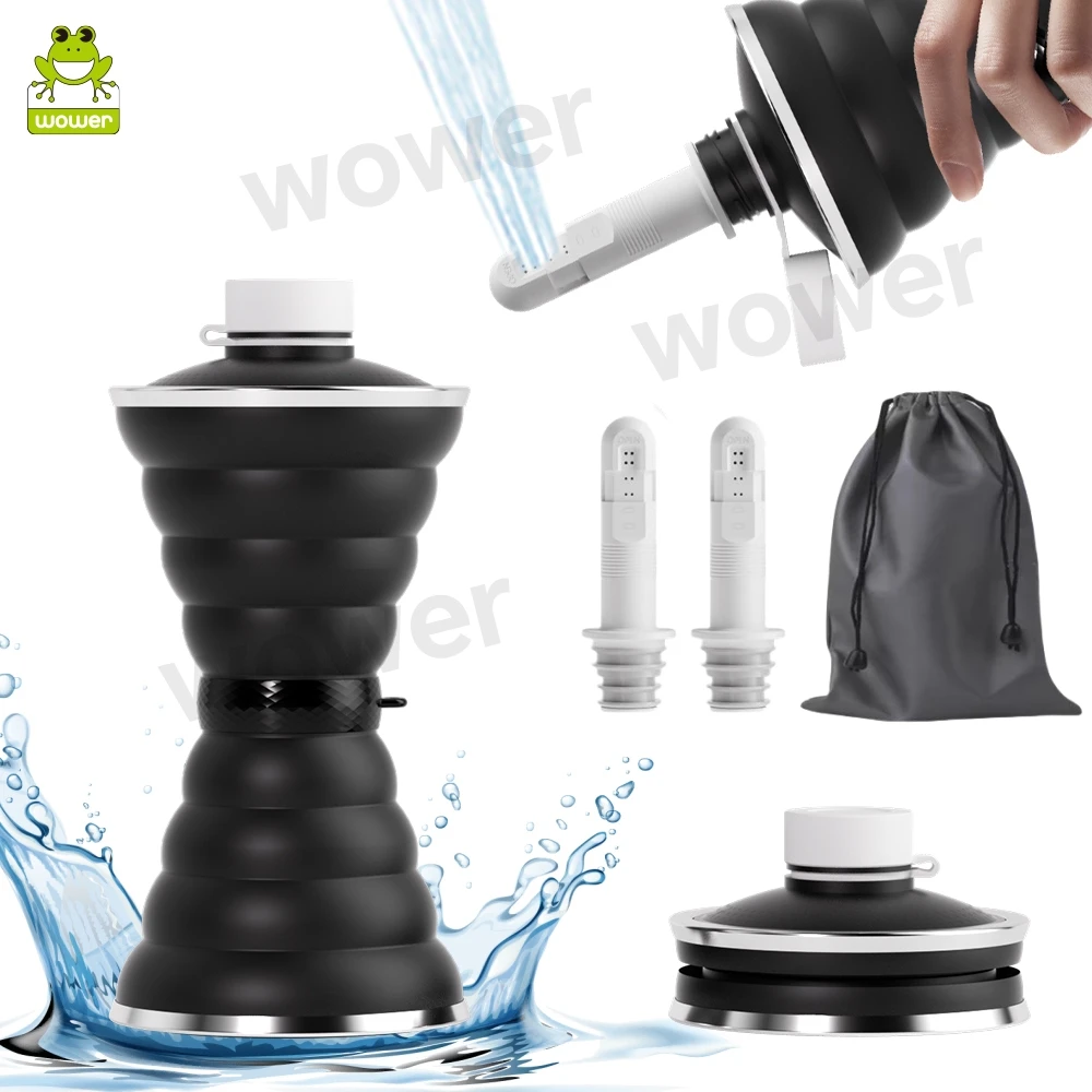 

2Pcs Portable Finger Bidets Travel Shattaf Sprayer With 500ml Foldabe Bottle for Women Men Personal Cleaning Hygiene Care Toilet