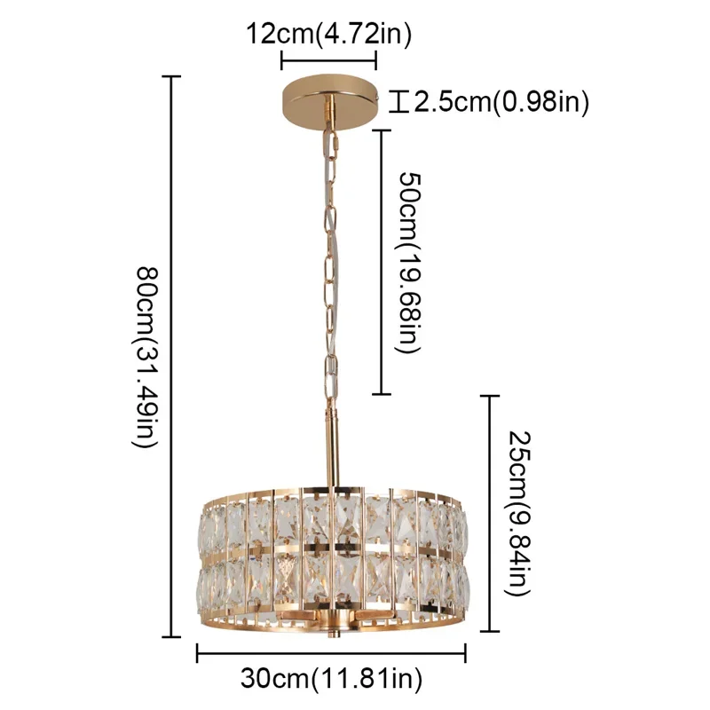 Moderne hanglamp Led kristallen kroonluchter Keukeneiland Hangende plafondlamp Woonkamer Slaapkamer Retro Luxe Plafon Home Decorate