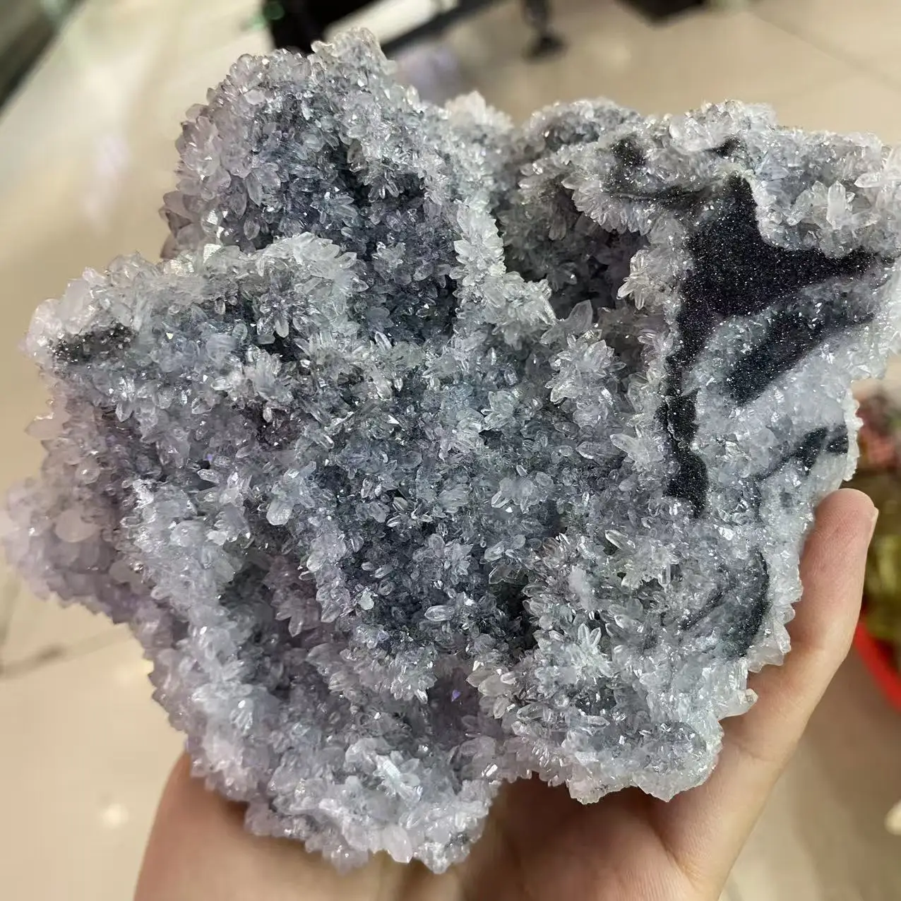 Natural Sphalerite Crystal Quartz Cluster, Energy Gemstone, Spiritual Healing, Gift, Home And Office Decoration, Demagnetization