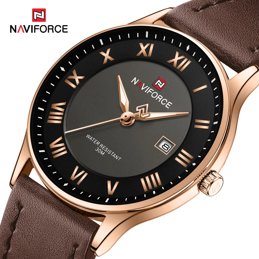 NAVIFORCE Luxury Square Watch for Woman Waterproof Luminous Ladies Watch TPU Strap Quartz Women's Watches Female Reloj