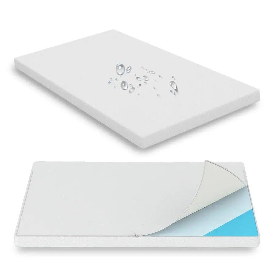 

Mattress Topper, 27.5 Wx52 L Size with Super Soft WaterResistant, Detachable amp Machine Washable Cover, CertiPURUS Certified Ge