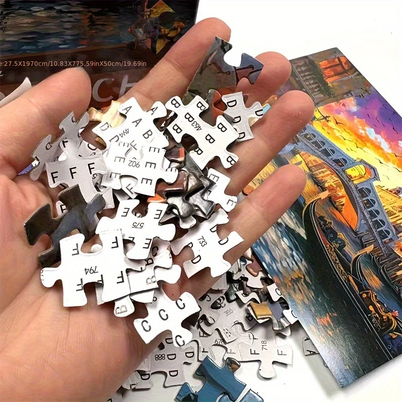 Puzzle de peinture d'artiste de venise, 1000 pièces, 27x20 pouces (70x50cm), Puzzle d'art Premium pour adultes, cadeau relaxant