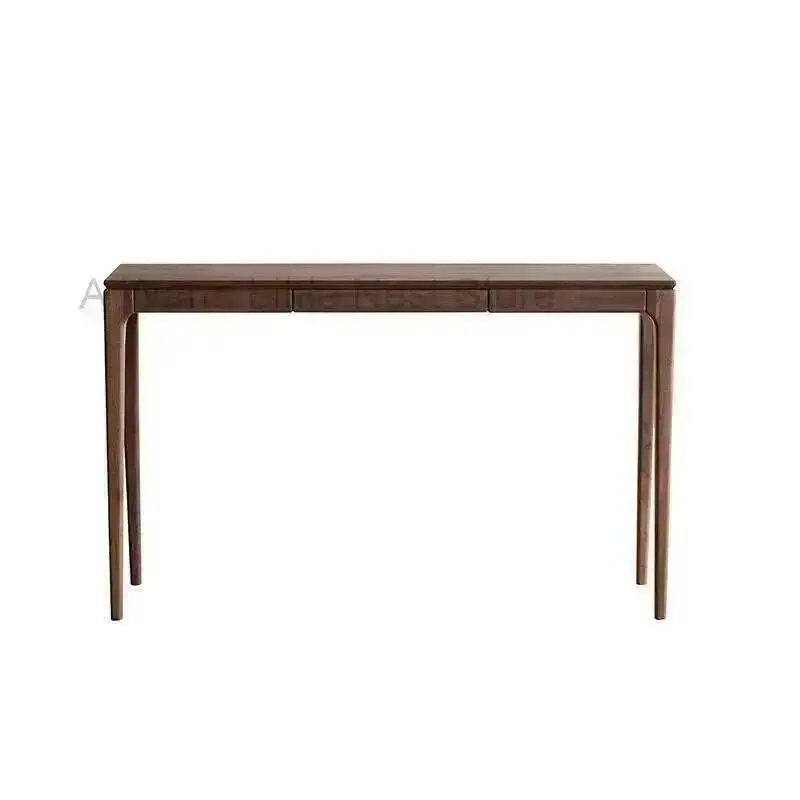 

Wood for Temple Table Nordic Console Solid Extremely Narrow Tables with Drawers Light Luxury Simple Console Tables for Hallway