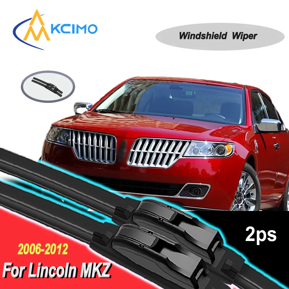 

2PCS Silent All-Weather Wiper Blades for Lincoln MKZ 2006–2012 - Exact Fit Double Rubber Frameless Windshield Wipers