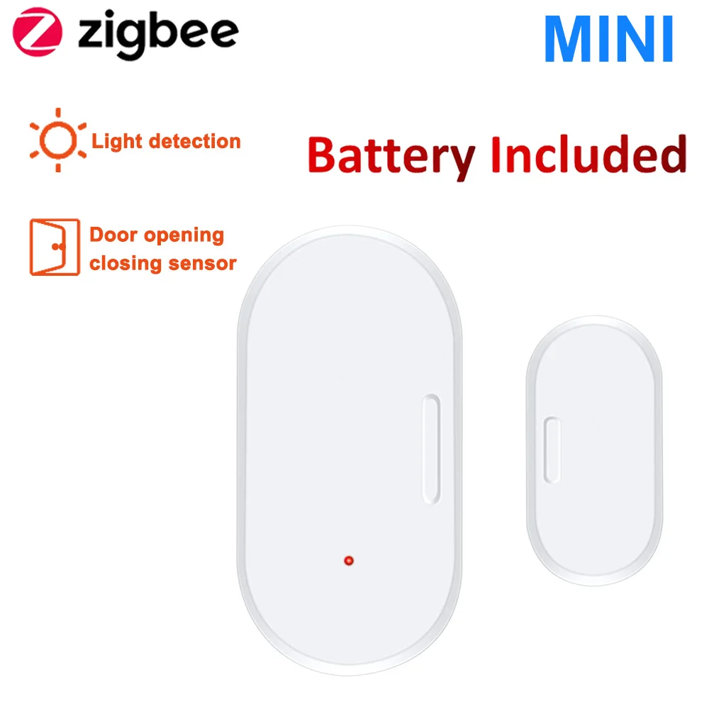 

Датчик двери и окна Zigbee 3.0 с детекторами освещения Lux, защита безопасности, интеллектуальное управление жизнью через Alexa Google Home