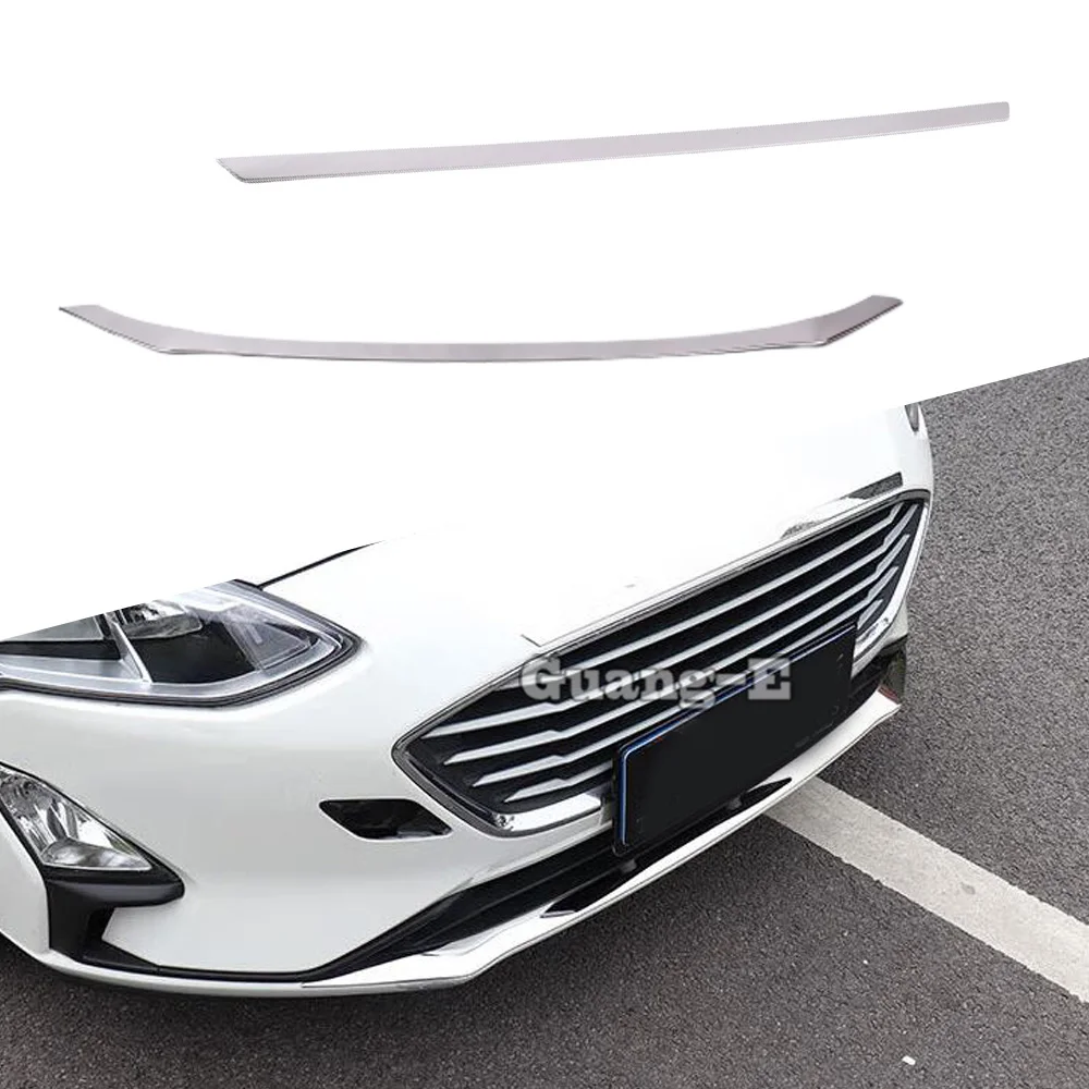 For Ford Focus 2019 2020 2021 2022 Styling Body Cover Front Head Upper Bumper Engine Trim Bottom Grid Grill Grille Hoods Edge