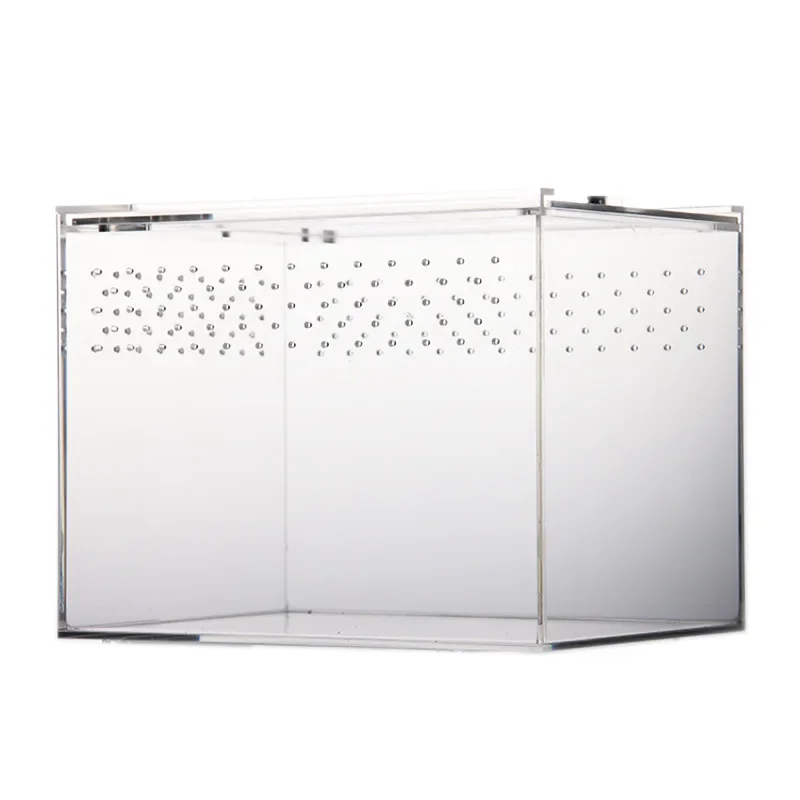 

Transparent feeding box horned frog lizard palace keeping corn snake rutin chicken climbing pet tank acrylic climbing box