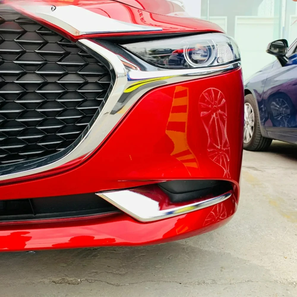 

Накладки на рамки передних и задних противотуманных фар из АБС-пластика для Mazda 3 Axela BP 2019-2023, автомобильные аксессуары