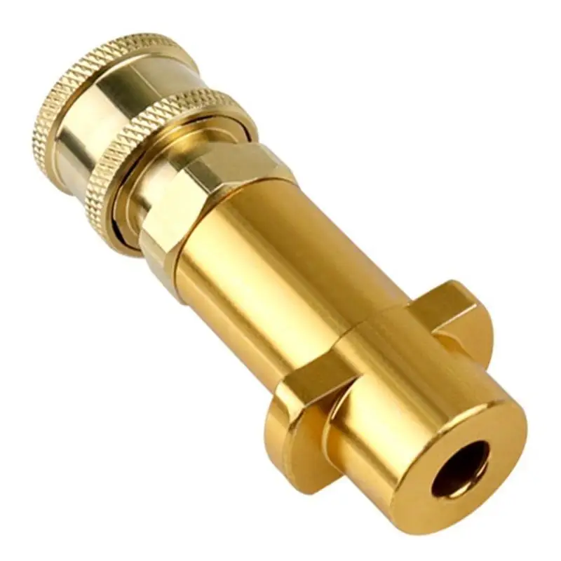 652F MultiUse Brass Quick Plugs Pressure Washer Adapter for Attaching Foams Dispensers and Brushes 1/4inch Exterior Thread
