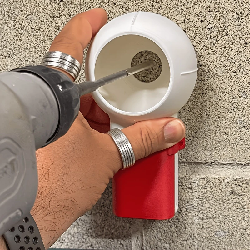 Nozzle Drill Dust Collection Box – Dust Collection Design, No Power Required, Compatible with Drills and Attachments, Construction Tools, Ergonomic Design, Suitable for Drilling, Sanding, and Grinding, Home Improvement