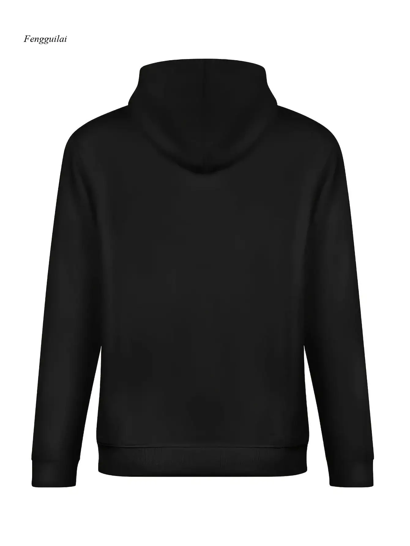 เสื้อฮู้ดลายกราฟิกย้อนยุค - ดีไซน์ซุปเปอร์เฟรค บัค สตรีทแวร์ผ้าฝ้ายสีดำพร้อมภาพวาดกวาง