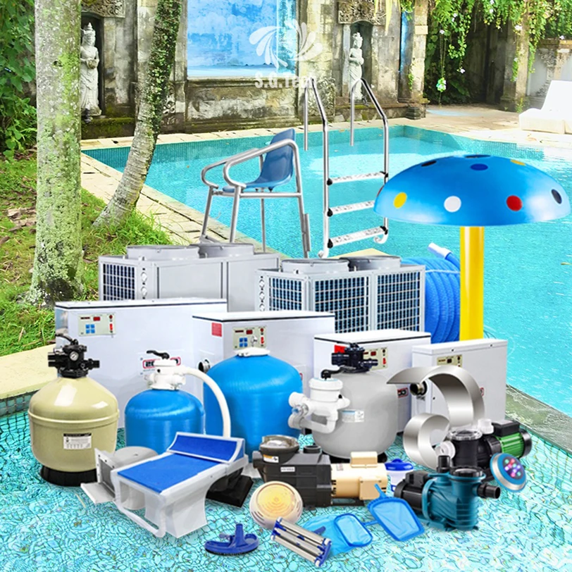 2025 Factory Supply Complete Set Of Swimming Pool Accessories Including Filtering System Disinfection Cleaning Essentials