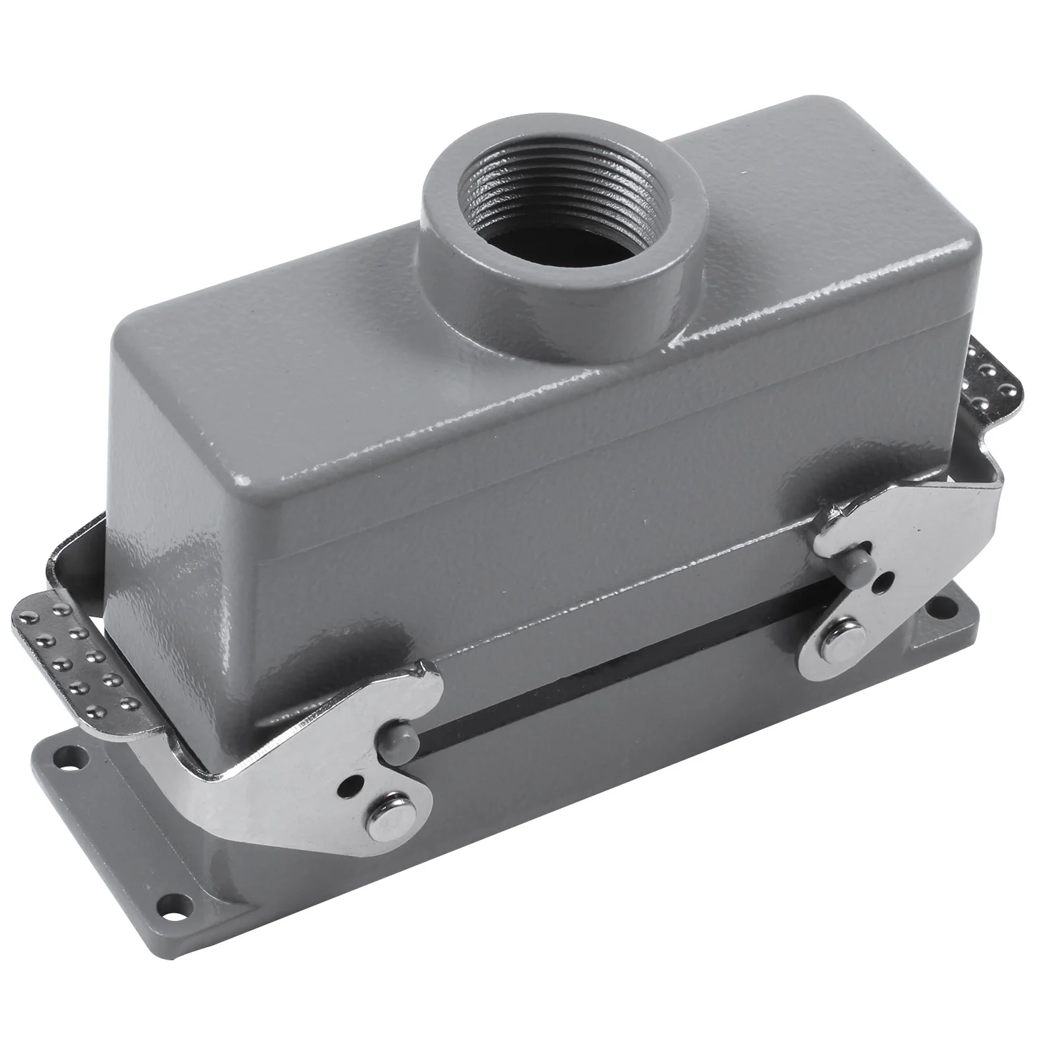 

Rectangular H24B-He-024-1 Heavy Duty Connectors Power 24 Pin Cores Line 16A 500V Screw Feet Aviation Plug Socket 139x43x72Mm