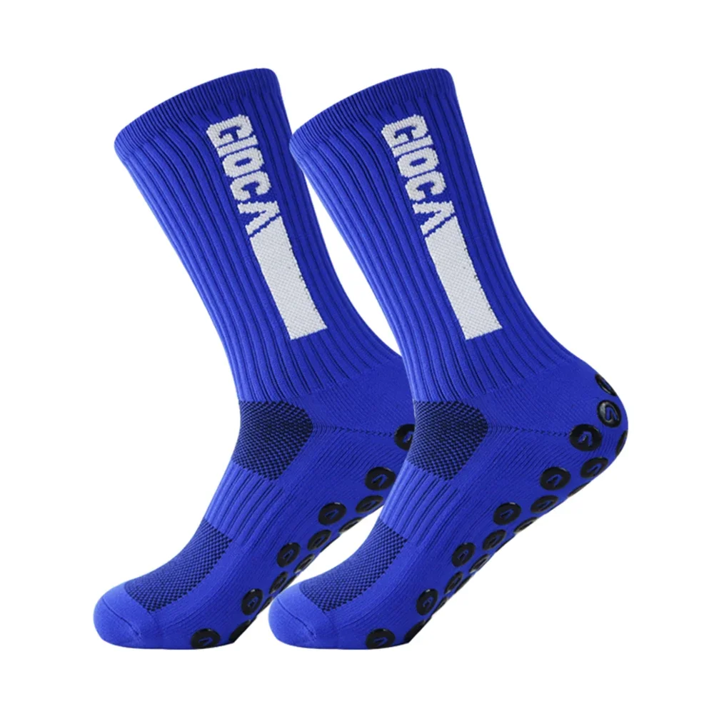 1 paar Neue Männer Frauen Nicht-slip Silikon Sport Fußball Socken Schweiß Absorbieren Atmungsaktive Fußball Tennis Socken