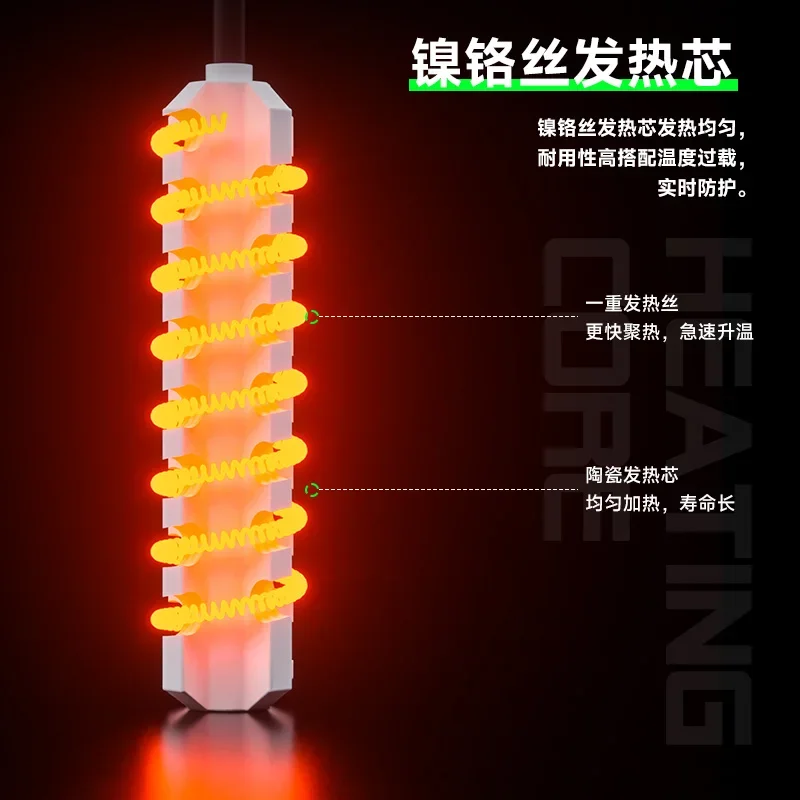 MECHANIC 958HT Portable Heat Gun Digital Display 500°C Max Temp Button Adjust Compact Grip Easy Control Suitable for repair