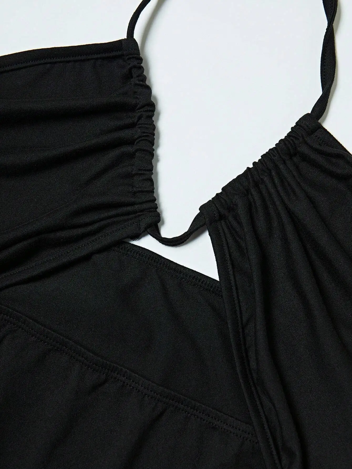 Sexy Black Sleeveless Bodycon Maxi Dress with Cutout & High Slit for Party Night Out