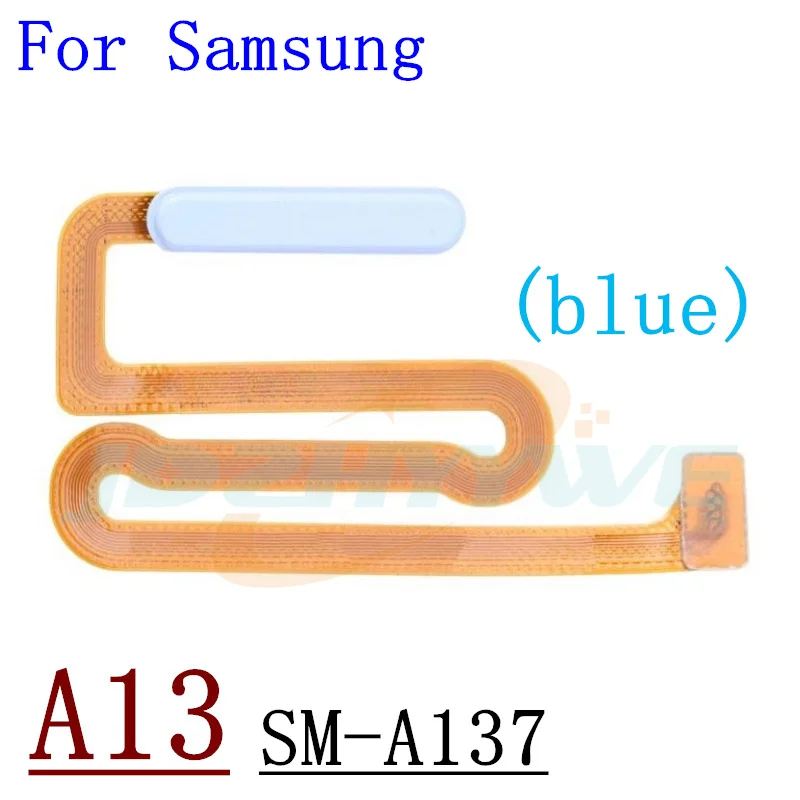 Fingerprint Sensor Scanner For Samsung Galaxy A03s A13 A135 A136 A137 Touch ID Connect Home Button Flex Cable Parts