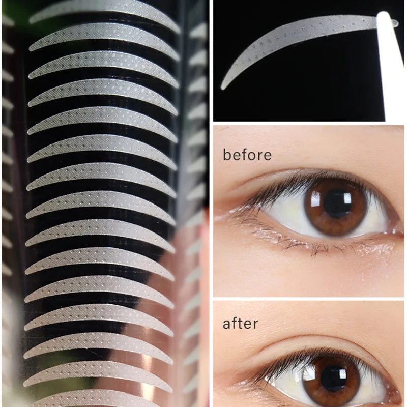 48 teile/beutel Unsichtbare Augenlid Aufkleber Spitze Auge Lift Streifen Doppel Augenlid Band Aufkleber Auge Band Tools Lash Band Make-Up