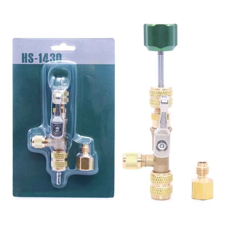 HS-1430 Air Conditioning Repair Valve Core Removal Tool For R22 R410A R404A R407C Refrigerant Vacuum Charge