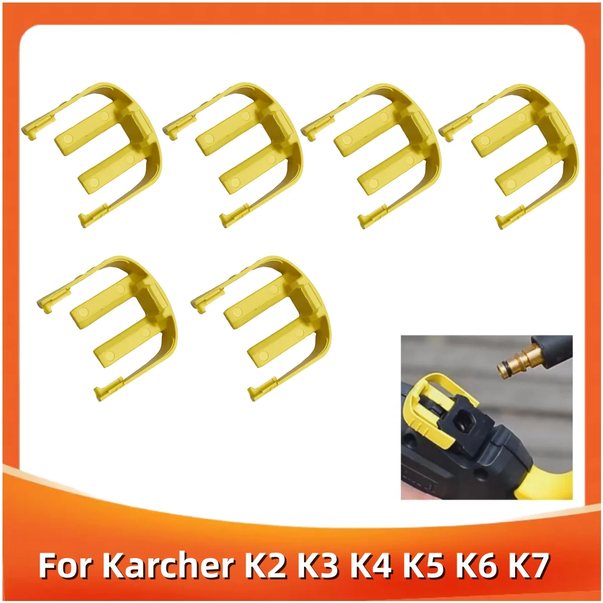 C Gele Clips Connector Vervanging Voor Karcher K2 K3 K7 Auto Thuis Druk Power Washer Trigger Huishoudelijke Schoonmaak Onderdelen Gereedschap