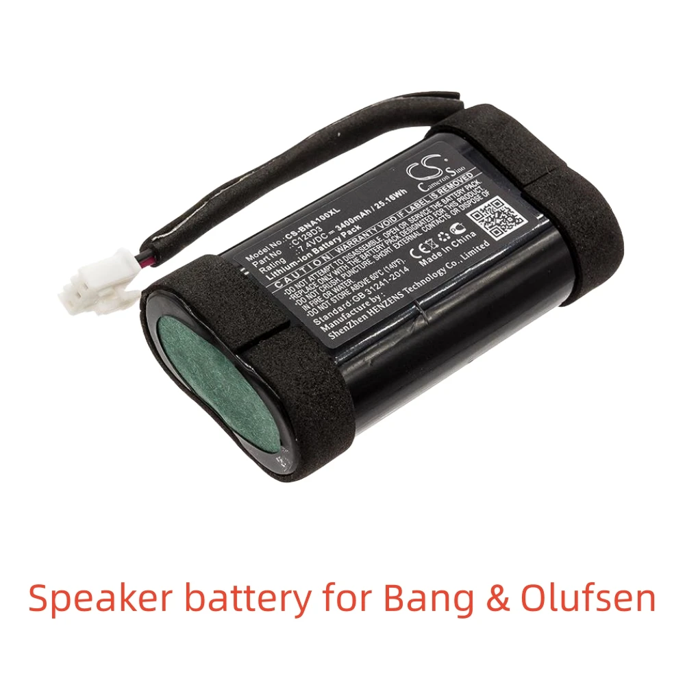 CS Li-ion Speaker battery for Bang & Olufsen,7.4v,3400mAh,BeoPlay A1