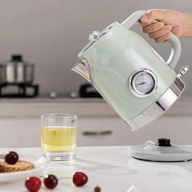 1700 مللي غلاية كهربائية منزلية 1800 واط غلاية سريعة 304 الفولاذ المقاوم للصدأ إبريق الشاي الكهربائي الدفء غلاية السيارات انقطاع التيار الكهربائي أدوات المطبخ