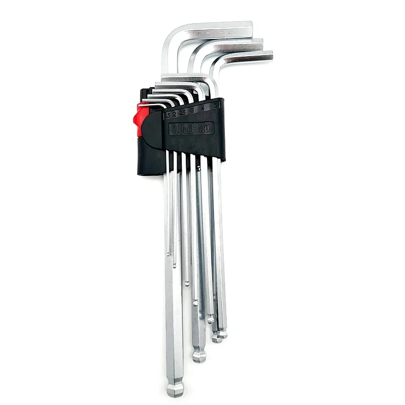 

Portable Professional Nine Sizes of Allen Wrench Sets Hex Key 1.5mm 2mm 2.5mm 3mm 4mm 5mm 6mm 8mm 10mm