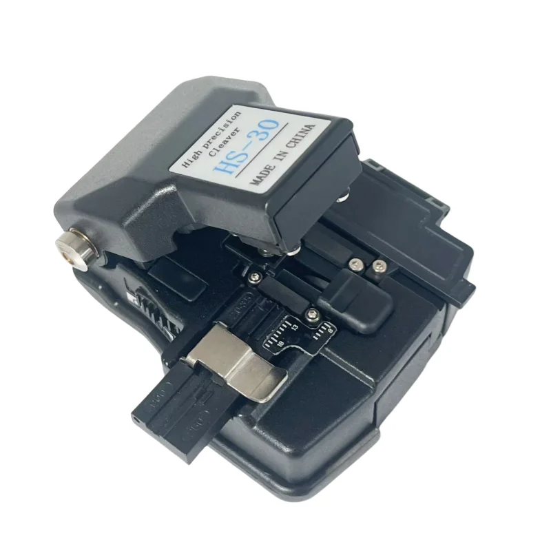 

HS-30 Высокоточный скалыватель оптического волокна для скалывателя волокна Fujikura, резак для оптоволокна с коробкой для мусора