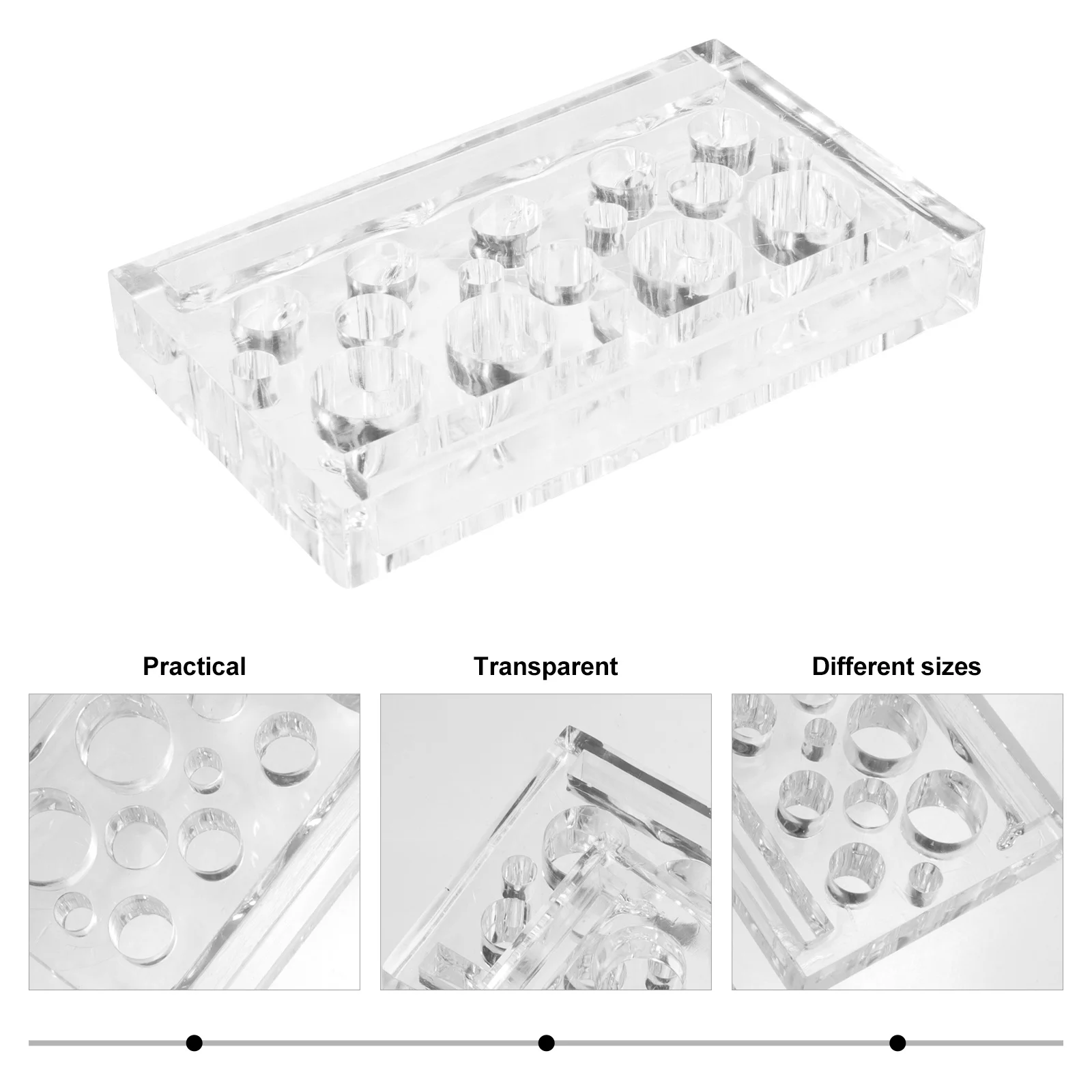

2 шт., держатель для чашки с пигментными чернилами, акриловая подставка для ручек, креативный портативный размер для татуировки, бровей, губ, пигментная подставка для чашек