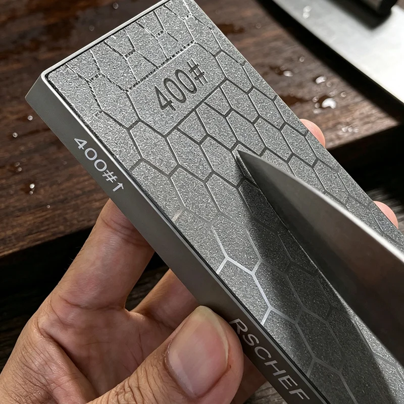 NEW 1Pc Diamond Knife Sharpener, 180-2000# Double Side Sharpening Stone, Kitchen Tool for Blade Honing & Grinding, 2026 New Hot
