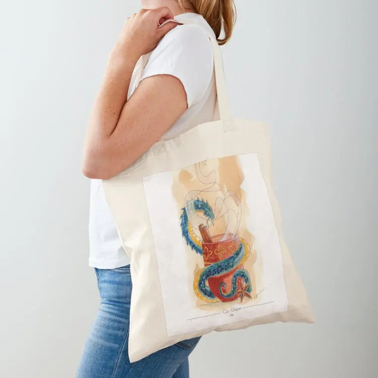 

Chai Tea Dragon Tote Bag Portable shopping bag large tote bag canvas tote