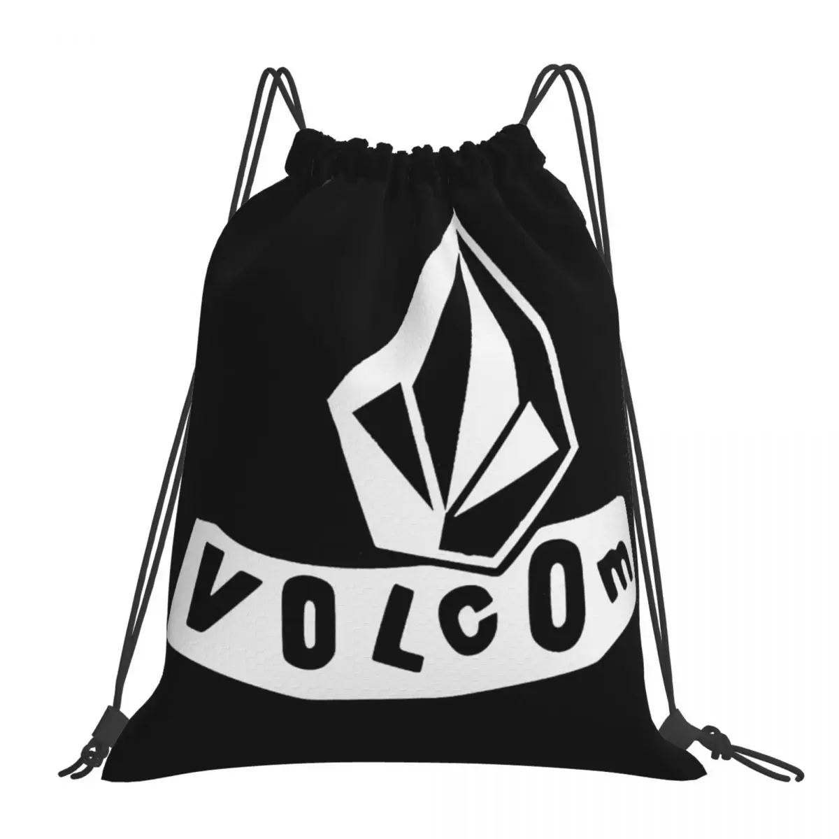 Volcom Logo Plecaki Przenośne torby ze sznurkiem Pakiet ze sznurkiem Kieszonkowa torba sportowa Torby na książki dla mężczyzn, kobiet, studentów