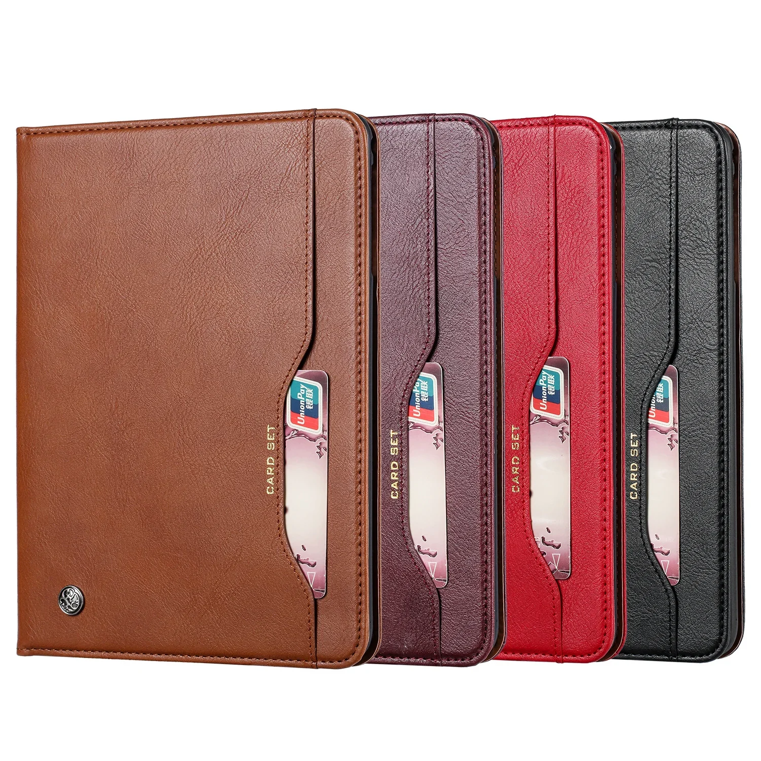 Luxury Business Flip Leather Tablet Case for Apple IPad Mini 7 2024 Mini 6 5 4 3 1 Th Gen Soft Skin Feel Protect Cover