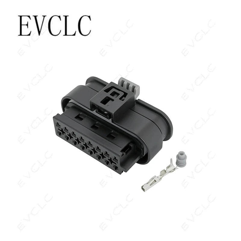 1 Set 16-Pin Car Wiring Harness Connector Waterproof Plug 805-587-541 for Mercedes-Benz Reverse Radar Camera Connector
