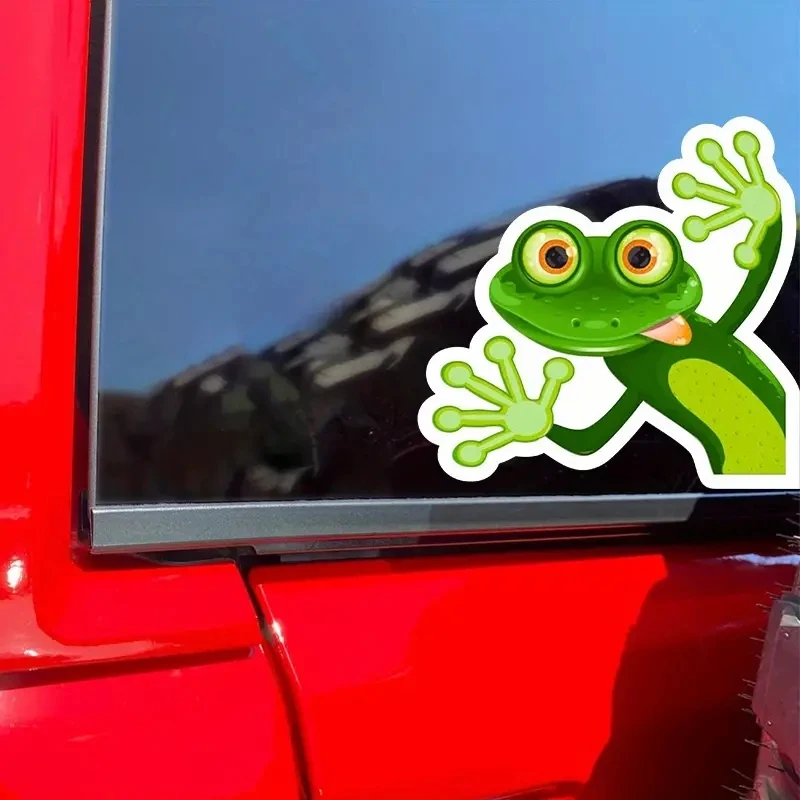 

Silly Frog Face Creative Vinyl Waterproof Sticker Decal For Car, Laptop, Wall Window, Bumper